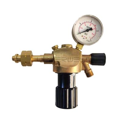 Black and Yellow Single Gauge CO2/Argon Regulator for Standard Gas Pressure Regulation