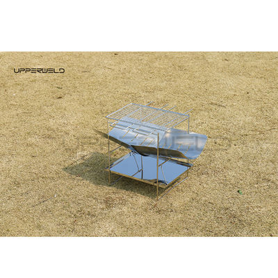 Outdoor Campfire Bonfire Wood Burning Fire Pit with Heat Shield and 0.9KG Weight