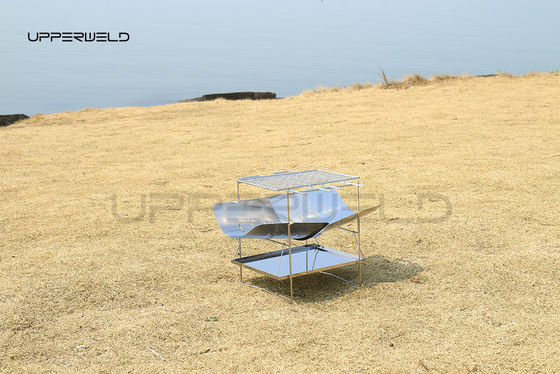 Outdoor Campfire Bonfire Wood Burning Fire Pit with Heat Shield and 0.9KG Weight