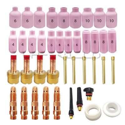 Customized Alumina Nozzle Glass Tig Welding Ceramic Cup Argon WP17 18 26 53N 54N Series