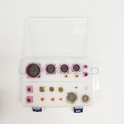 Collet Body TIG Welding Torch Accessories Kit for WP-17/18/26 Ceramic Nozzle Gas Lens
