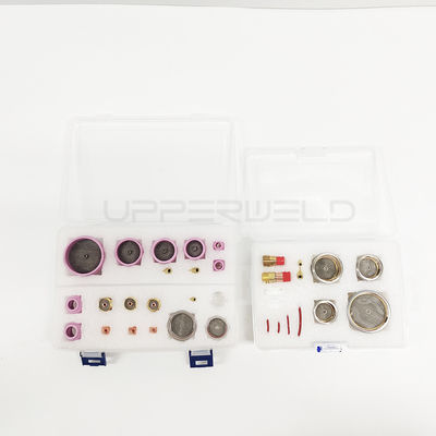 OBM Customized WP-17/18/26 TIG Welding Torch Accessories Champagne Clear Nozzle Wedge Collet Gas Lens