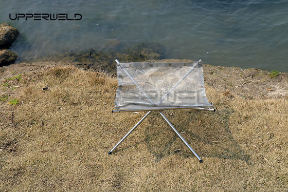 Outdoor Camping Stainless Steel Firepit with Non-Rusting Finish and Portable Design