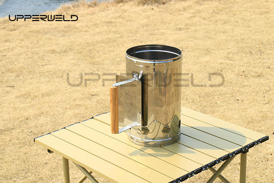 Fast and Easy BBQ Ignition Stainless Steel Outdoor Chimney Grill Starter with Igniter