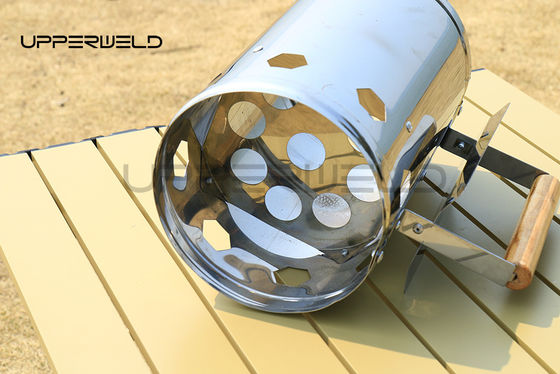 Fast and Easy BBQ Ignition Stainless Steel Outdoor Chimney Grill Starter with Igniter