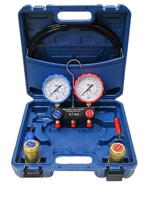 80cm Manifold Gauge Set for Upper R744 Air Conditioner Thread G1/4-19 OBM Customized