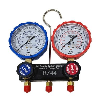 80cm Manifold Gauge Set for Upper R744 Air Conditioner Thread G1/4-19 OBM Customized