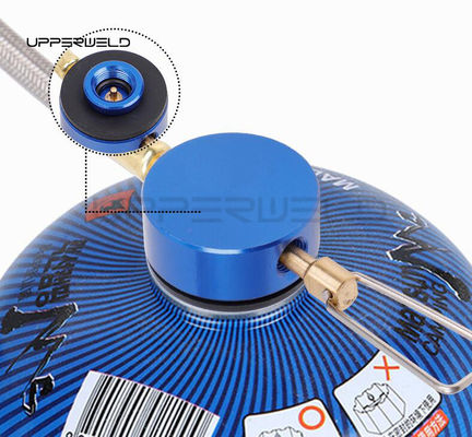 Stainless Steel Camping Gas Cylinder Connector Burner Stove Adapter for Backpacking