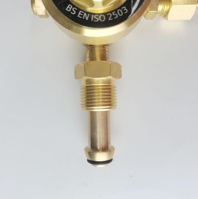 ODM Supported British Style Argon Gas Regulator Dual Co2 Flowmeter for High Pressure Mig Tig Welding