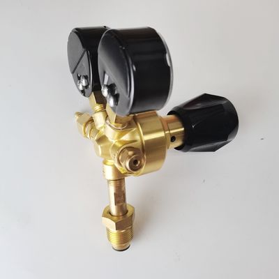 ODM Supported British Style Argon Gas Regulator Dual Co2 Flowmeter for High Pressure Mig Tig Welding