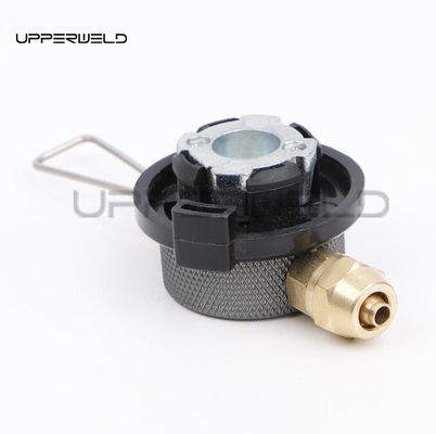 Black One-piece Gas Stove Cassette Regulating Valve Gas Tank Connector Switching Valve Stove Adapter