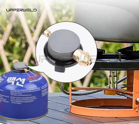 Black One-piece Gas Stove Cassette Regulating Valve Gas Tank Connector Switching Valve Stove Adapter