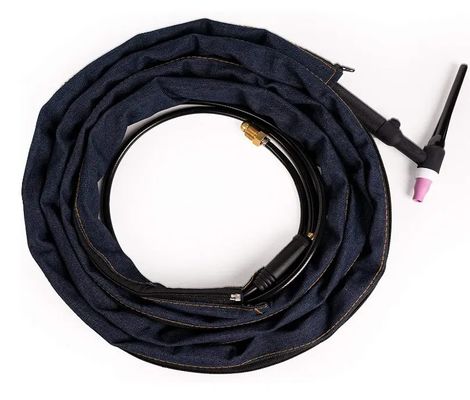 Welding Protection Blue Fire Resistant Denim Jacket for Cable Cover TIG Welding Torch