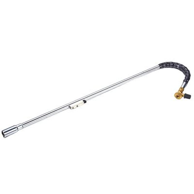Versatile Weed Burning Propane Torch with Threaded Port and UPPER Push Button Igniter