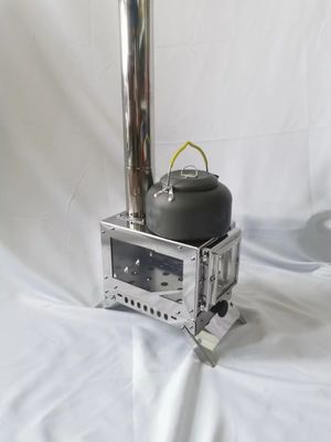 Firewood Fuelled Portable Heating Furnace Stainless Steel Camping Stove for Outdoor