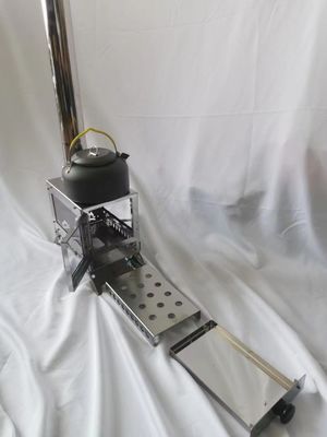 Firewood Fuelled Portable Heating Furnace Stainless Steel Camping Stove for Outdoor