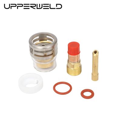 Gas Lens Wedge Collect Pyrex Glass Cup Kit 2.4mm Clear for WP17 18 26 Welding Torch