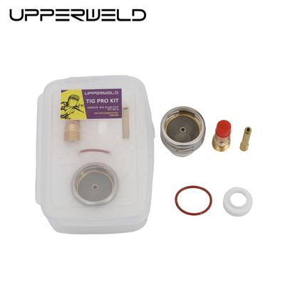 WP17 18 26 Tig Consumables Torch Gas Lens Wedge Collect Pyrex Glass Cup Kit 0.05kg 2.4mm
