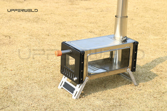 Outdoor Heating Stove Portable Wood Charcoal Folding Stove 304 Stainless Steel for Camping