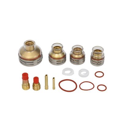 OEM Customized TIG Accessories Gas Lens Wedge Collect and Ceramic Tig Welding Cup Set