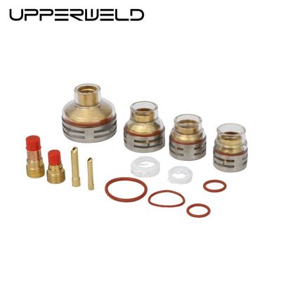 OEM Customized TIG Accessories Gas Lens Wedge Collect and Ceramic Tig Welding Cup Set