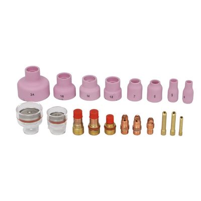 Gas lens wedge collect Glass Cup and Ceramic Tig Welding Nozzle set ideal for welding