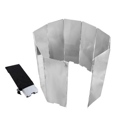Aluminum Windscreen Camping Stove Windshield with Carrying Bag Lightweight Butane Burner 290g
