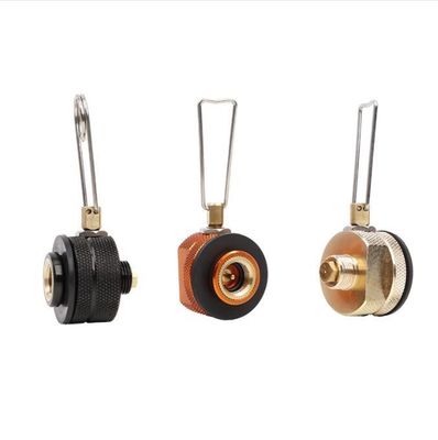 Customized Support OBM Black Orange Camping Stove Burners Propane Tank Refill Adapter