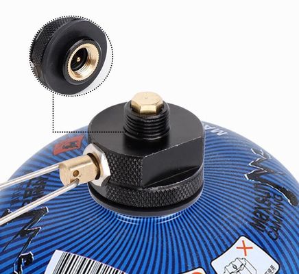 Customized Support OBM Black Orange Camping Stove Burners Propane Tank Refill Adapter