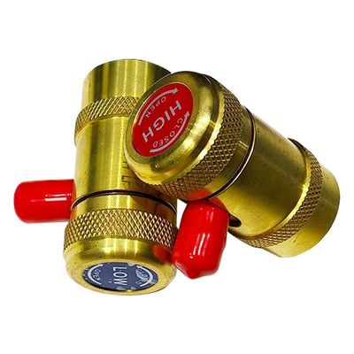 Upper R744 Car Air Conditioner Refrigeration 80cm All-Copper HVAC Manifold Gauge Set
