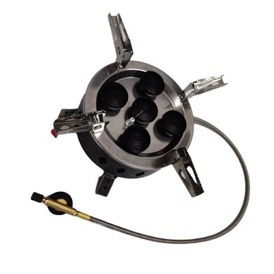 Five Spray Head Stove Mini Portable Folding Camping Gas Stove Burner Outdoor Gas Grills