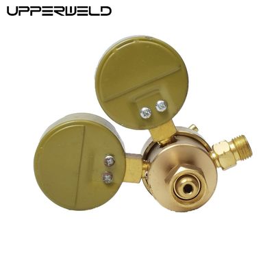 Max. Outlet Pressure 10 Bar Customizable Brass Dual Stage Gas Regulator for Welding