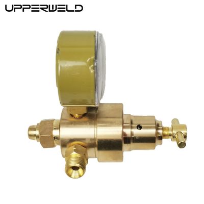 Max. Outlet Pressure 10 Bar Customizable Brass Dual Stage Gas Regulator for Welding