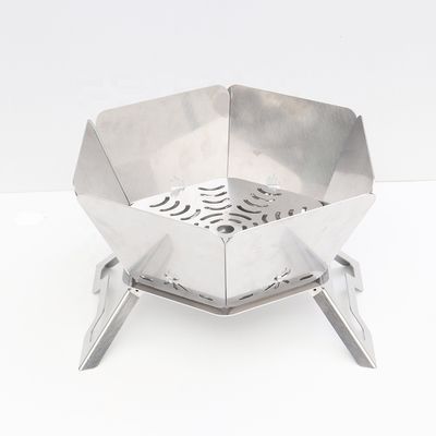 Portable BBQ Charcoal Campfire Stove with Upper Folding Design 570mm*570mm*300cm