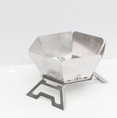 Portable BBQ Charcoal Campfire Stove with Upper Folding Design 570mm*570mm*300cm