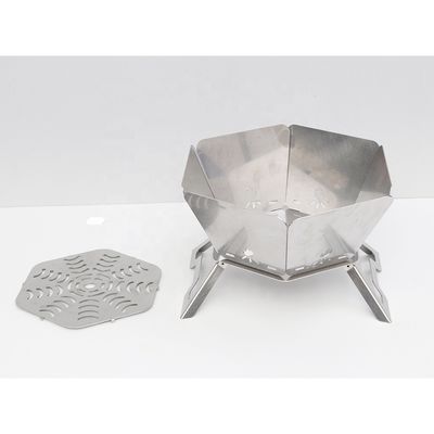 Portable BBQ Charcoal Campfire Stove with Upper Folding Design 570mm*570mm*300cm