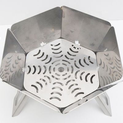 Outdoor Camping Fire Pit BBQ Charcoal Campfire Stove with Scratch-Resistant Finish