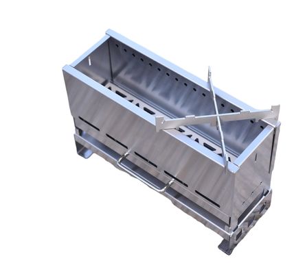Brushed Stainless Steel Portable 304 Fire Pit Charcoal Bonfire Stove for Outdoor Grill