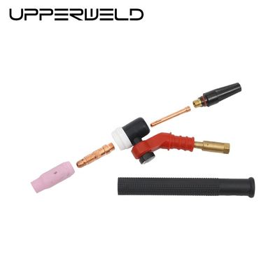 Flexible WP17 NR17 TIG Welding Torch with Upper Swivel Head and 360 Degree Rotation