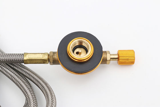 Stainless Steel Gas Adapter Hose for BBQ Fire Starter Camping Stove Gas Refill Valve