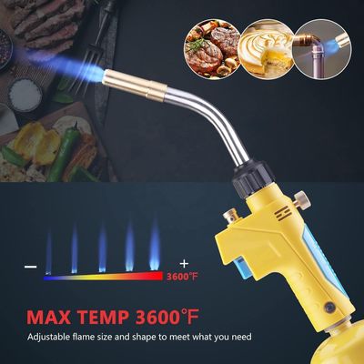 Compact 27.5*10*3.6 Meas Propane MAPP Gas Welding Torch for Soldering Brazing Heating