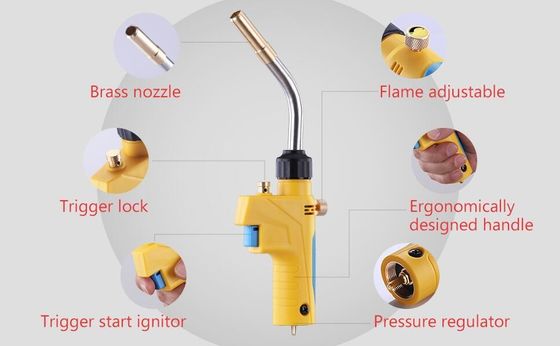 ODM Customized Upper Trigger Start Propane Blow MAPP Gas Torch for Soldering and Brazing