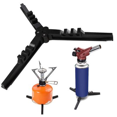 Plastic Gas Tank Base Bracket Camping Folding Canister Stand Backpack Fuel Stabilizer