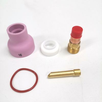 WP17 18 26 Tig Consumables Torch Gas Lens Wedge Collect Champagne Nozzle 53NACN Kit
