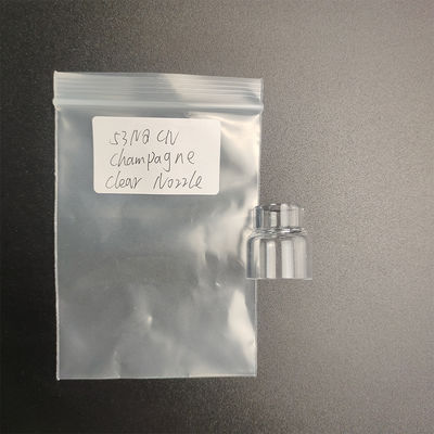 Clear Glass Nozzle for Improved Gas Coverage in Tig Welding Torch by UPPERWELD 53NQCN