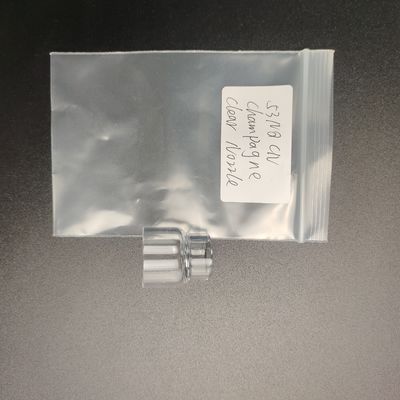 Clear Glass Nozzle for Improved Gas Coverage in Tig Welding Torch by UPPERWELD 53NQCN
