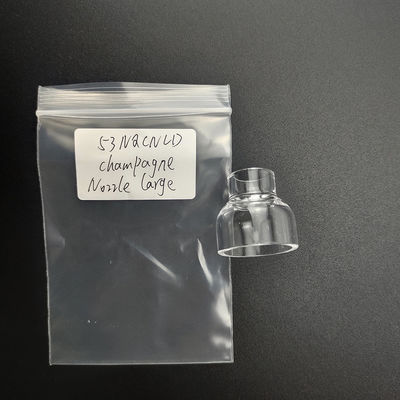 Clear Quartz Cups for Precise Tig Welding UPPERWELD 53NQCNLD Champagne Clear Glass