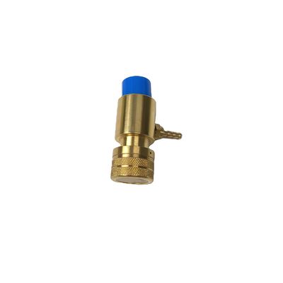 1&quot;-20Teeth Left-hand thread Upper Solid Brass Oxygen Regulator Tank Valve N.W. 223.6g