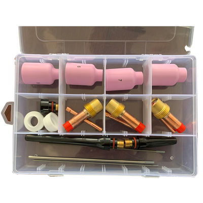 Welding Torch Gas Lens Wedge Collect Ceramic Nozzle Kit for Tig Welding Consumables