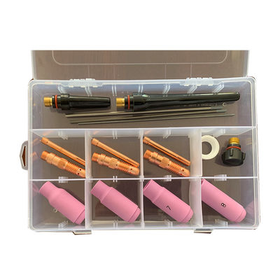 Welding Torch Gas Lens Wedge Collect Ceramic Nozzle Kit for Tig Welding Consumables